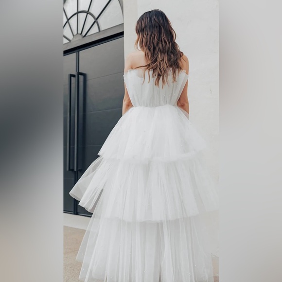 Untamed petals - Isabella pearl gown ivory, XS - Picture 4 of 7